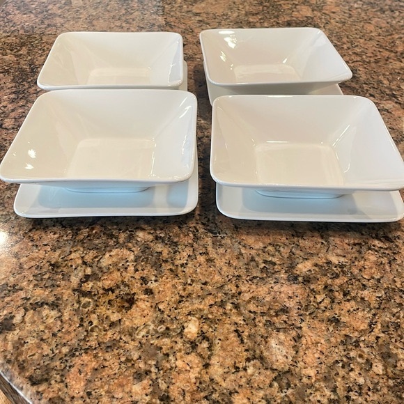 Maxwell & Williams White Basic Piazzo collection -- 4 bowls and plates - Picture 2 of 9